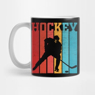 Retro Hockey Gift For Hockey Players Vintage Mug